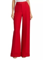 Adam Lippes Deeda Silk & Wool Wide-Leg Pants