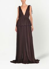 Adam Lippes Dendur ruffled silk gown