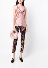 Adam Lippes floral-print cotton-twill trousers