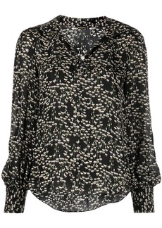 Adam Lippes floral-print silk blouse