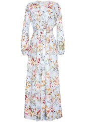 Adam Lippes floral-print silk draped dress