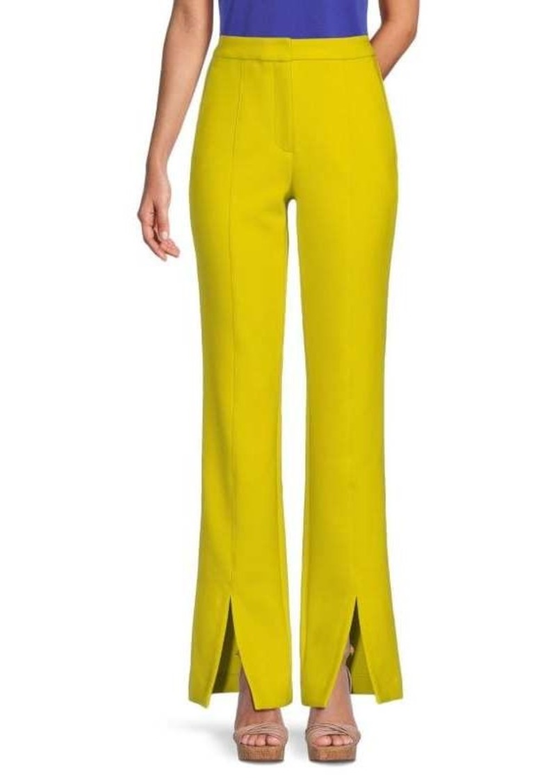 Adam Lippes Louisa Wool Slit Pants