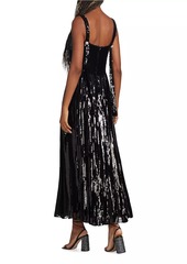 Adam Lippes Medici Sequin-Embroidered Dress