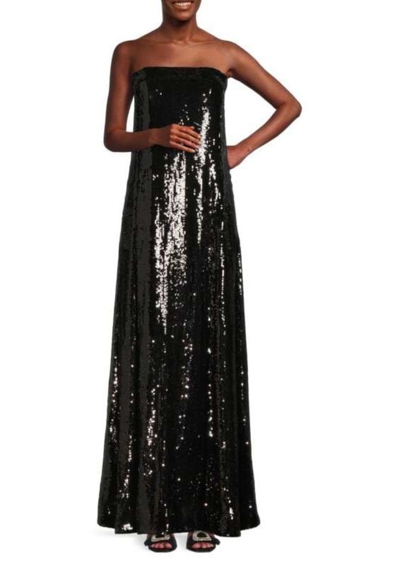 Adam Lippes Sequin Bustier Gown