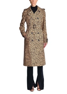 Adam Lippes Trench Coat In Printed Cotton Faille