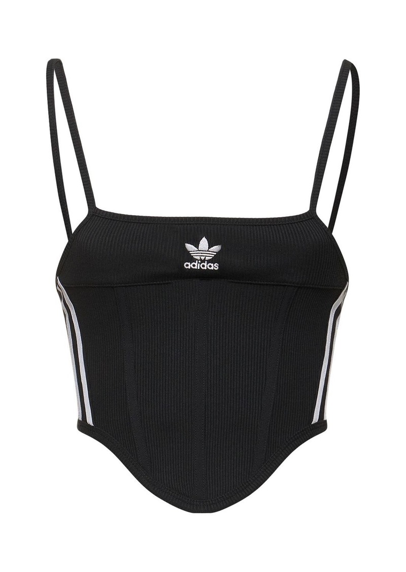 Adidas 3 Stripe Corset Top