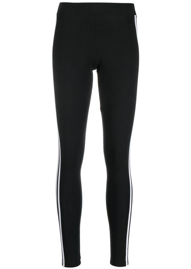 Adidas 3-Stripes stretch-cotton leggings