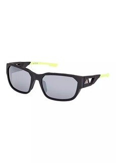 Adidas 58MM Rectangular Sunglasses