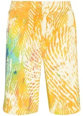 Adidas tie-dye track shorts