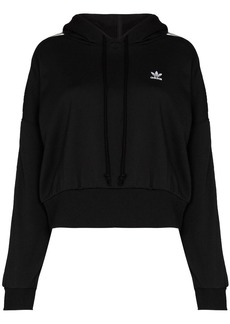 Adidas Adicolor Classics satin-tape cropped hoodie