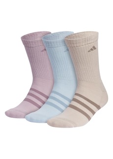 adidas Adaptive Crew Socks (3-Pairs) with Durable Reinforced Cuff for Easy self-Dressing