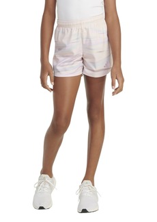 adidas Big Girls Aeroready Elastic Waistband Sublimated No Side-Seam Shorts - Putty Mauve