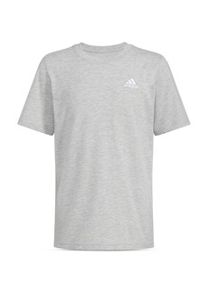 Adidas Boys' Short Sleeve Essential Embroidered Logo Heather Tee - Big Kid