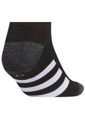 adidas Boys Youth Athletic Cushioned Quarter Socks, Pack of 6 - Black