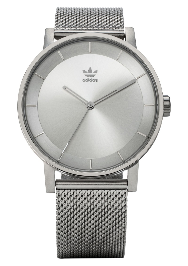 adidas district milanese bracelet watch 40mm