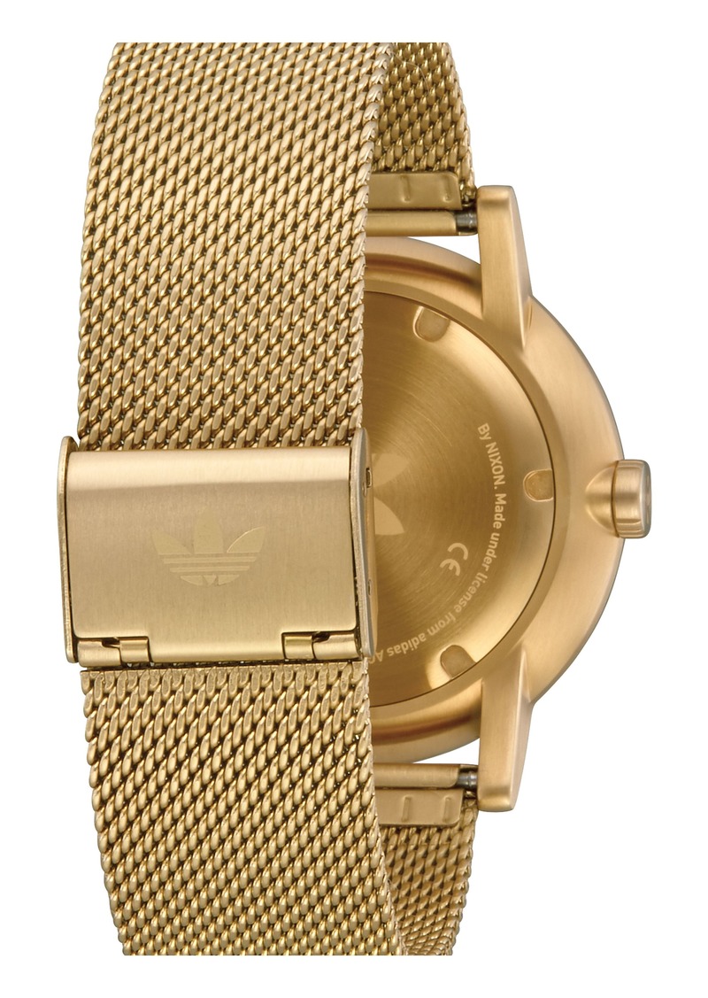 adidas district milanese bracelet watch 40mm