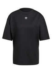 adidas Embroidered Logo Oversize T-Shirt in Black/White at Nordstrom