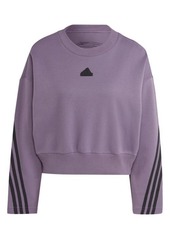 adidas Future Icon Oversize 3-Stripes Crewneck Sweatshirt