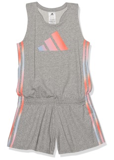 adidas Girls Solid Tank Romper Bodysuit  10-12 US