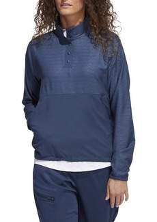 adidas Golf Embossed Quarter-Snap Pullover in Crew Navy at Nordstrom