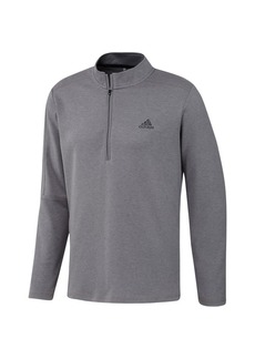 adidas Golf Men's 3-Stripes Recycled Polyester Quarter Zip Pullover Gray 2 Extra Large