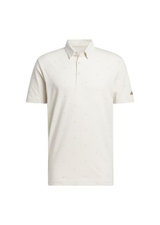adidas Men's Go-to Mini-Crest Print Polo Shirt ALUMIN
