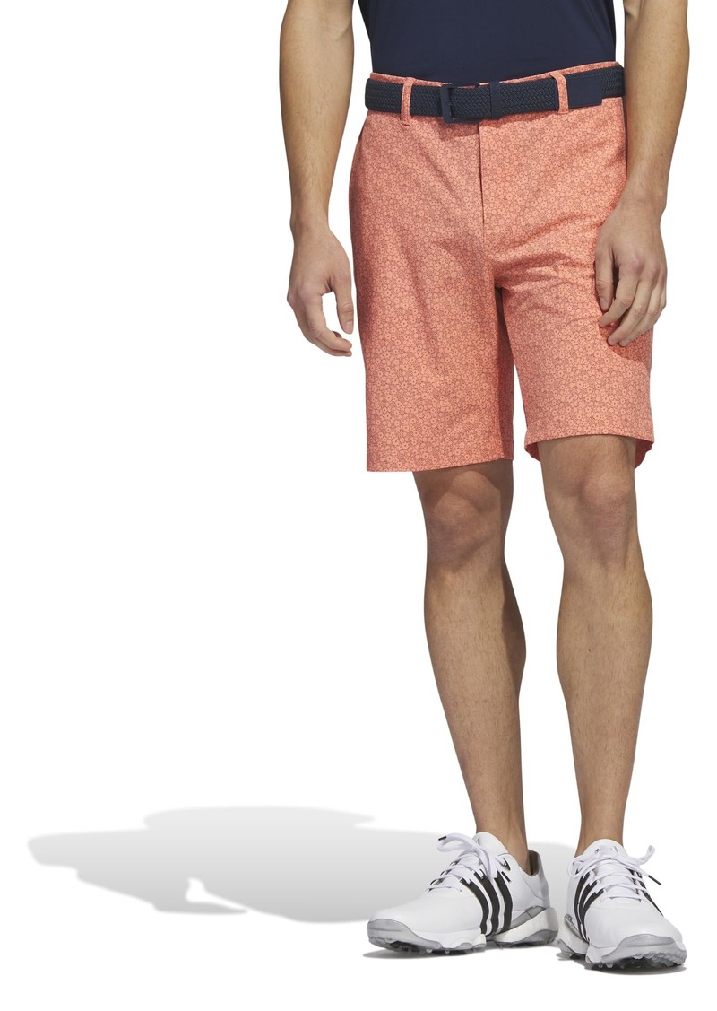 adidas Men's Ultimate365 Printed 9 Inch Golf Shorts Coral Fusion 40