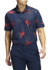 adidas Golf Oasis Floral Mesh Golf Polo