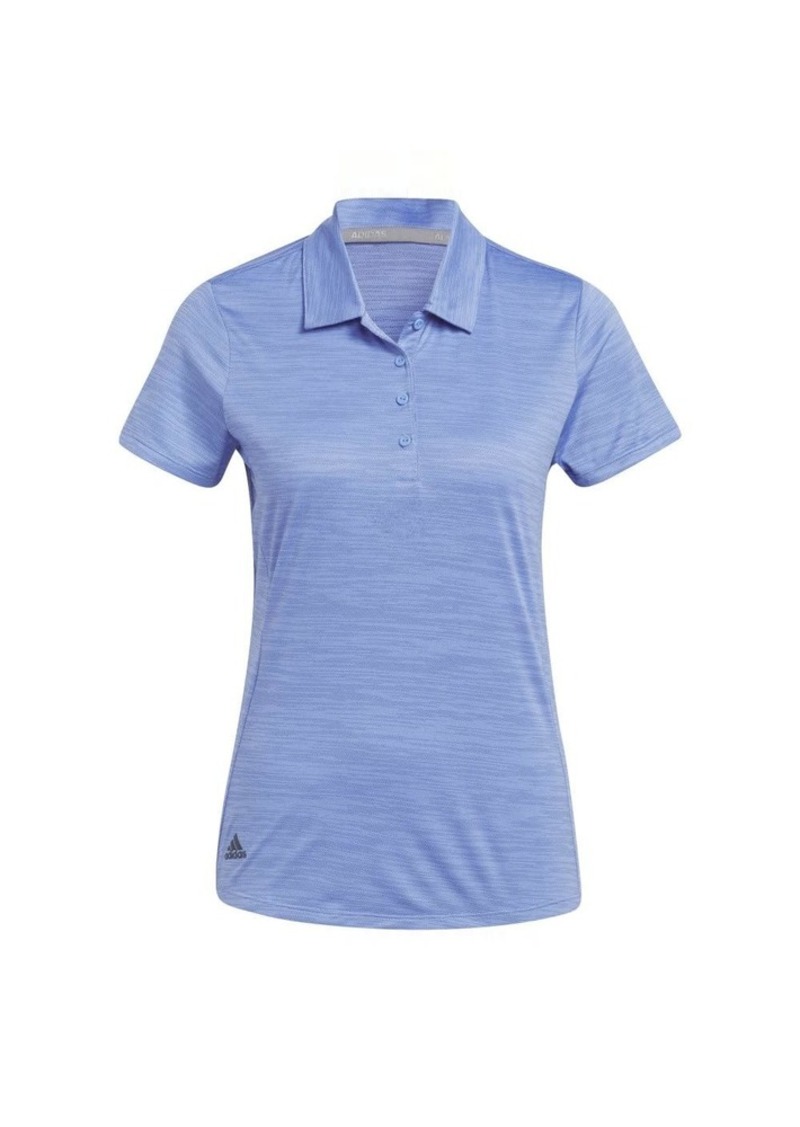 adidas Women's Standard Space Dye Short Sleeve Polo Shirt