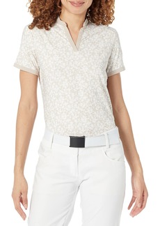 adidas Women's Standard Ultimate365 Print Sleeveless Polo Shirt
