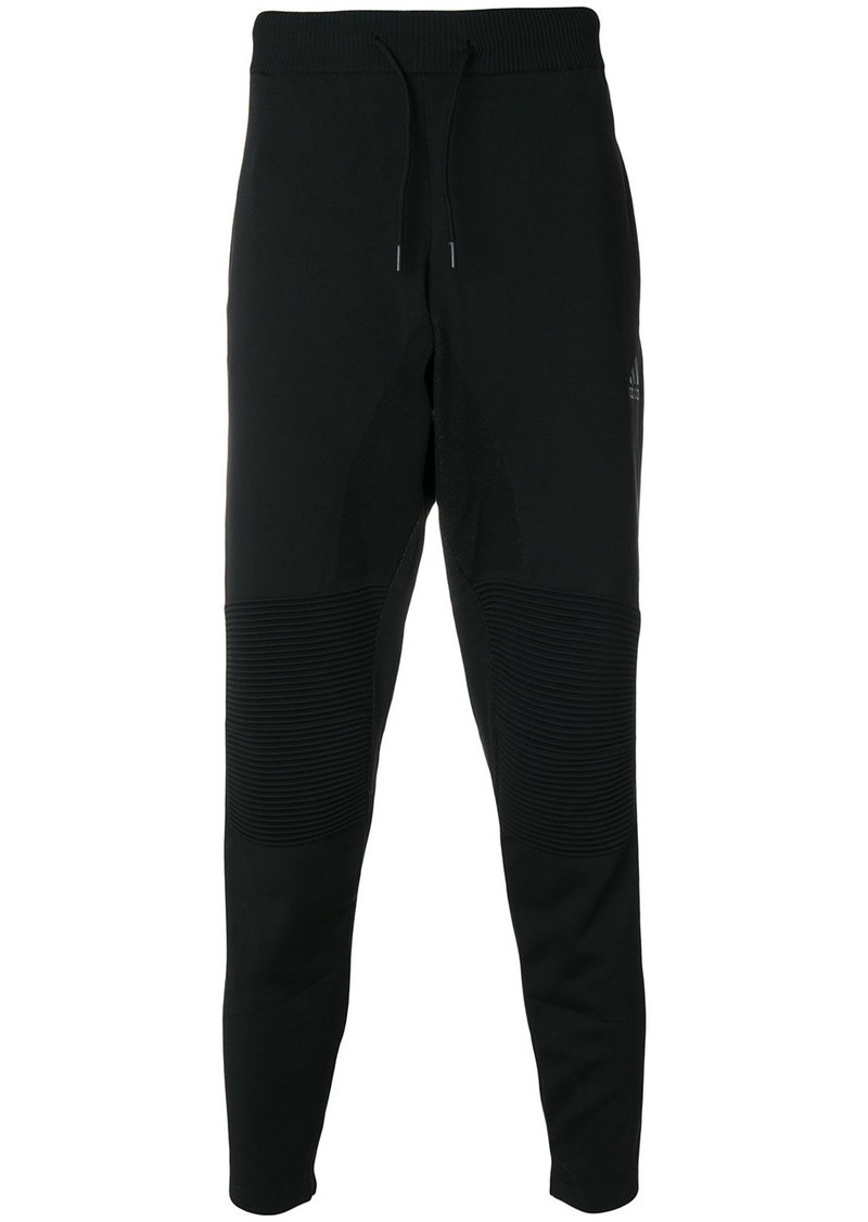 black high waisted track pants