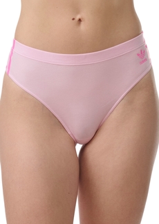 adidas Intimates Women's 3-Stripes Wide-Side Thong Underwear 4A1H63 - Wonder Pin