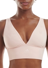adidas Intimates Women's Longline Plunge Light Support Bra 4A7H69 - Orchid Fusion