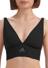 adidas Intimates Women's Longline Plunge Light Support Bra 4A7H69 - Orchid Fusion
