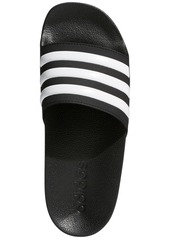 adidas Kids' Adilette Shower Slide Sandals from Finish Line - CORE BLACK/FTWR WHITE/COR