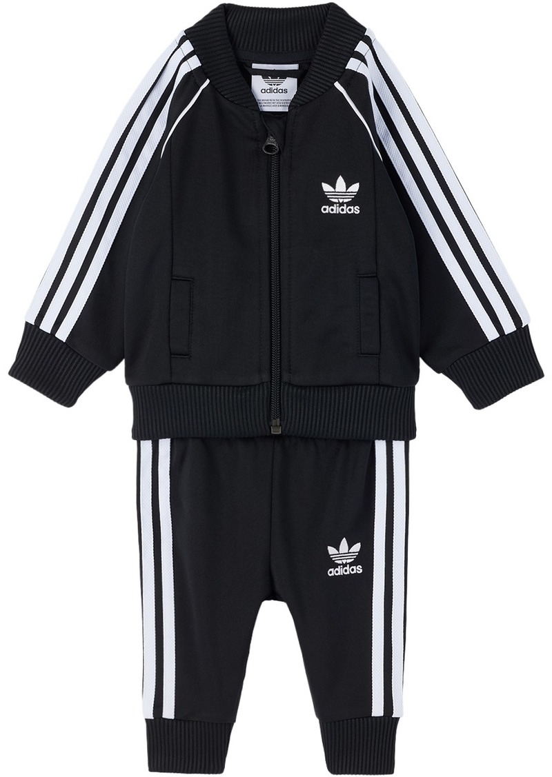 adidas Kids Baby Black Adicolor SST Tracksuit