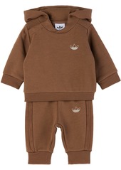 adidas Kids Baby Brown Fleece Sweatsuit