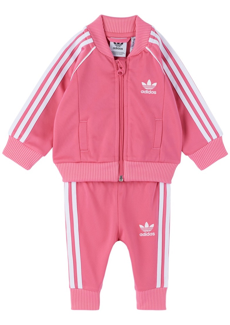 adidas Kids Baby Pink Adicolor SST Tracksuit