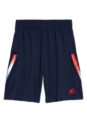 adidas Kid's Gradient 3-Stripe Shorts in Bright Blue at Nordstrom