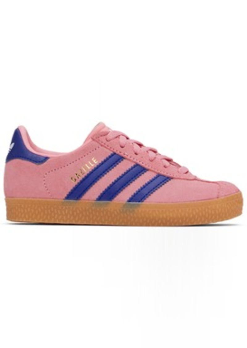 adidas Kids Little Kids Pink & Blue Gazelle Sneakers