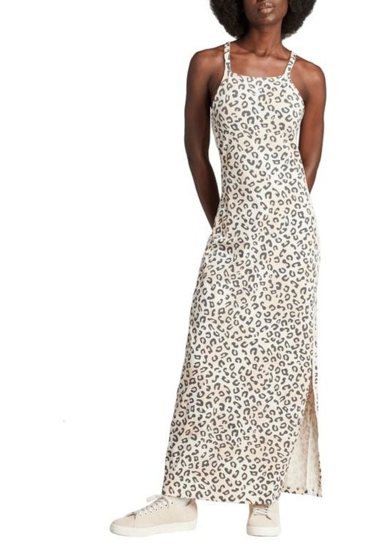 adidas Leopard Print Knit Maxi Dress