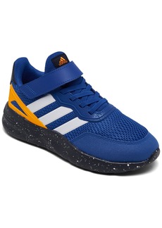 adidas Little Boys Nebzeb Adjustable Straps Casual Sneakers from Finish Line - Royal Blue, White, Flash Or