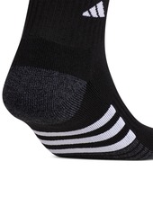 adidas Men's 3-pk. Cushioned Quarter Logo Socks - Black