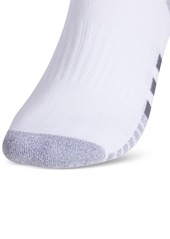 adidas Men's 3-pk. Cushioned Quarter Logo Socks - White