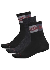 adidas Men's 3-Pk. Linear Ii High Quarter Socks