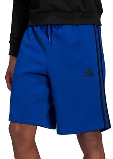 "adidas Men's 3-Stripes 10"" Fleece Shorts - Team Royal Blue/White"