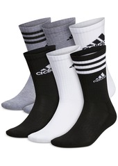 adidas Men's Athletic Cushioned Mixed Crew Socks - 6pk. - Black/vivid Red/white