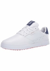 adidas Men's Adicross Retro Golf Shoe FTWR White/Legacy Blue/Glory red  Medium Wide US