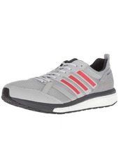 adidas Men's Adizero Tempo 9 Running Shoe Grey/hi-res red/Carbon  M US
