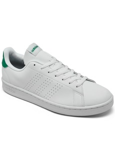 adidas Men's Advantage Casual Sneakers from Finish Line - White, Green